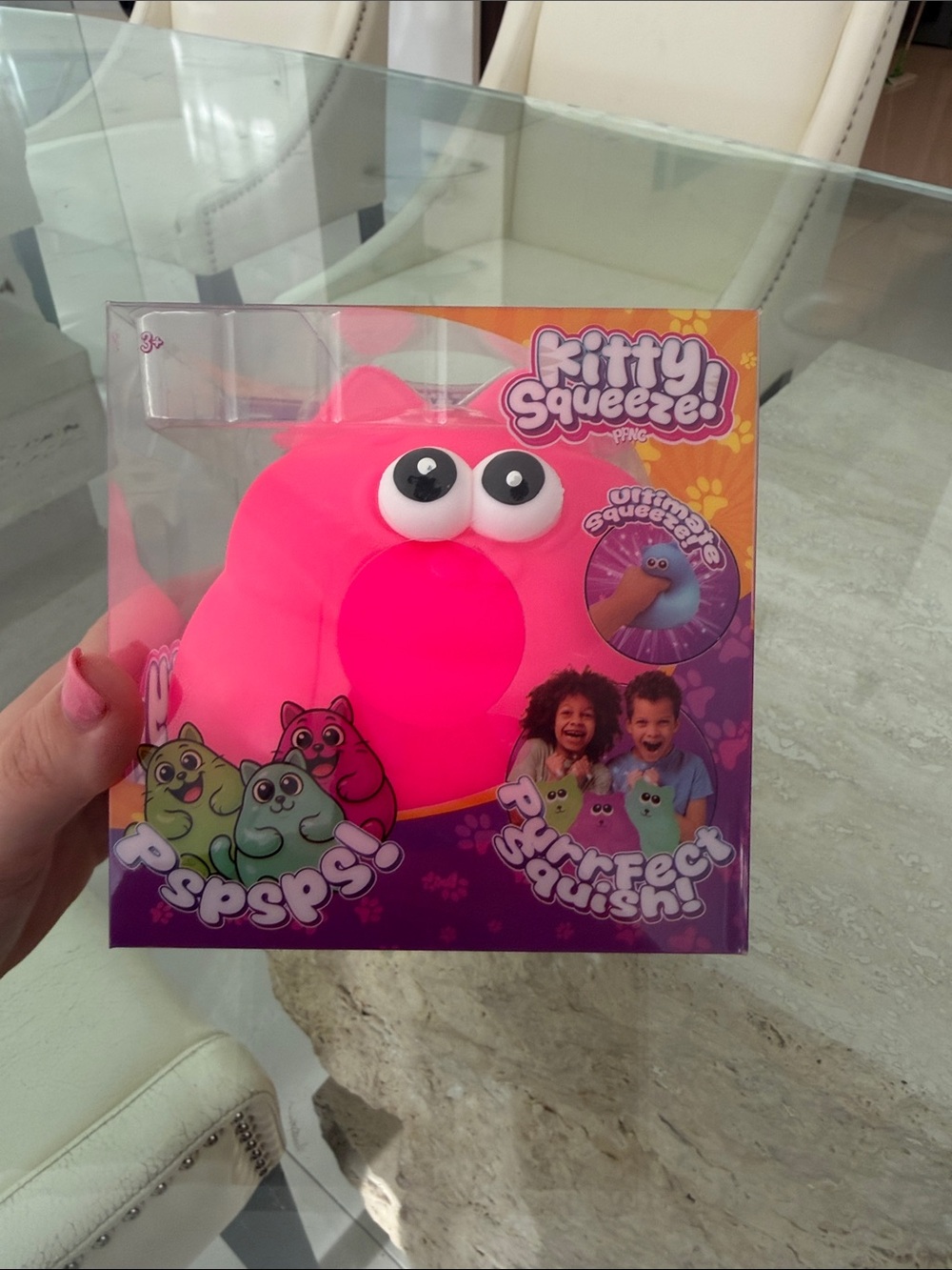 Squeeze Kitty Squeeze Pink Squishy Toy
